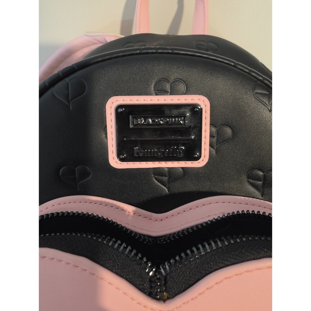 Loungefly BLACKPINK All-Over Print Heart Mini Backpack - Picture 6 of 6